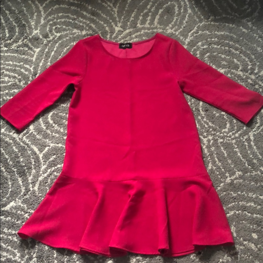 Magenta Fab’rik Drop Waist Shift Dress - Size M